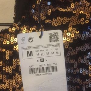 Zara sequin mini dress brand new